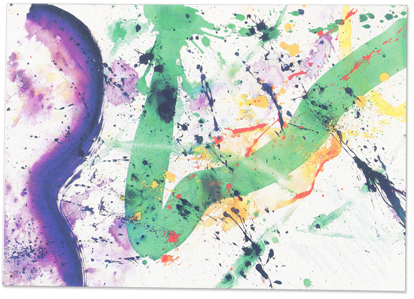 Untitled  (1990) – Acrylic on paper